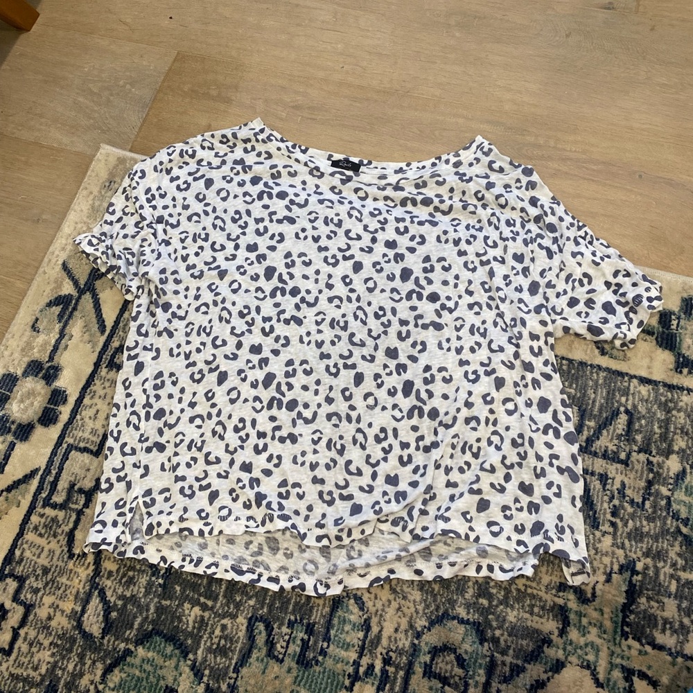 Rails flowy leopard shirt